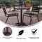Flash Furniture Lila 23.5in Black Round Aluminum Indoor-Outdoor Table Set with 2 Black Slat Back Chairs TLH-ALUM-24RD-017BK2-GG - alternate 7